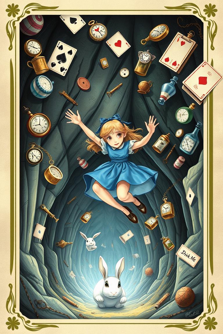 Alice in Wonderland by Lewis Carroll - free classic audiobook cover