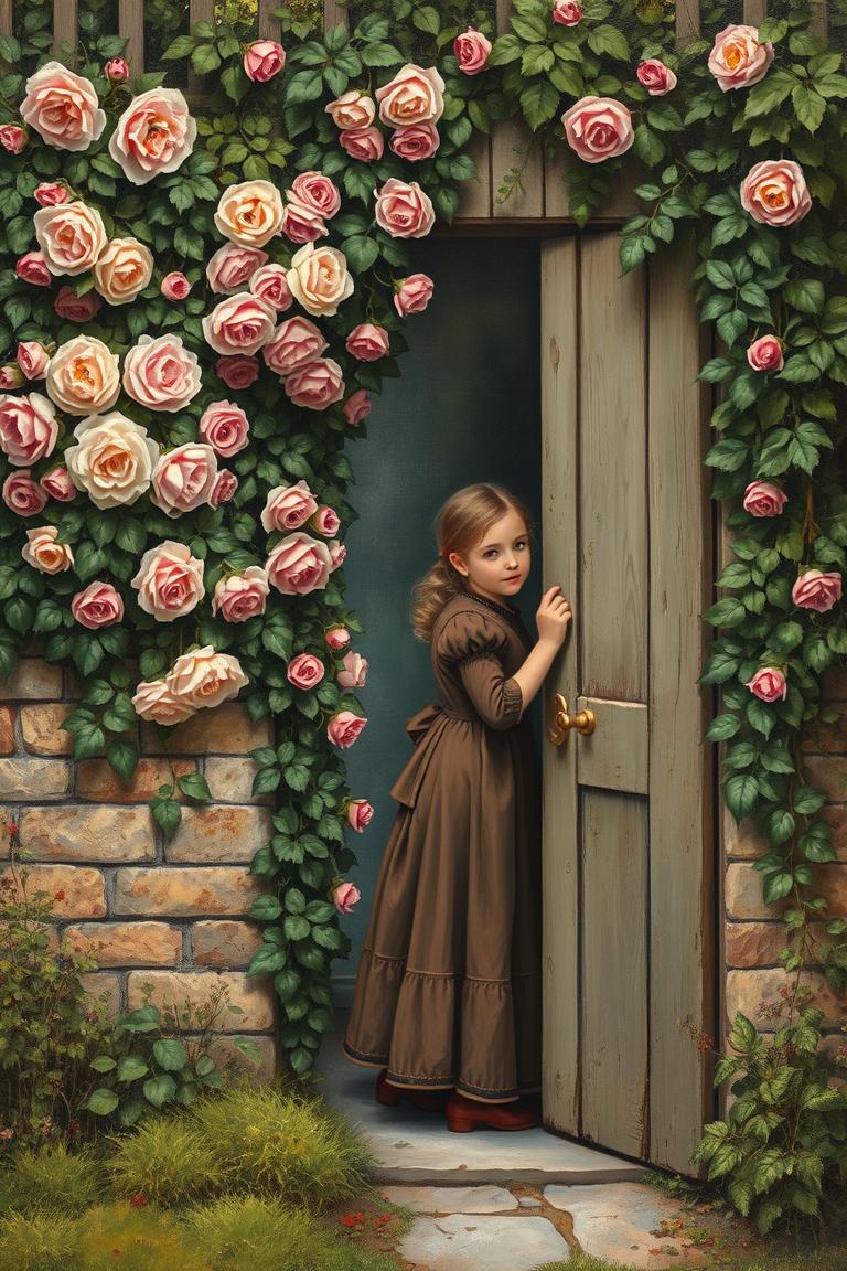The Secret Garden by Frances Hodgson Burnett - free audiobook cover