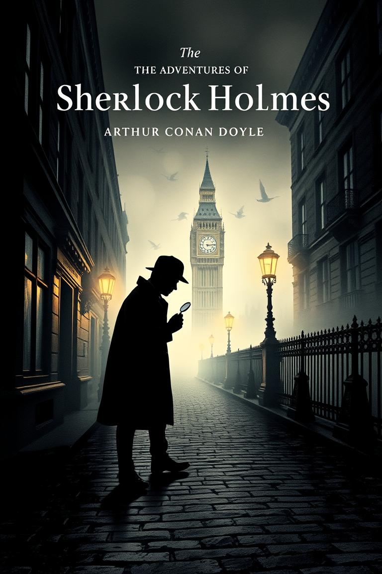 Sherlock Holmes by Arthur Conan Doyle - free classic audiobook cover