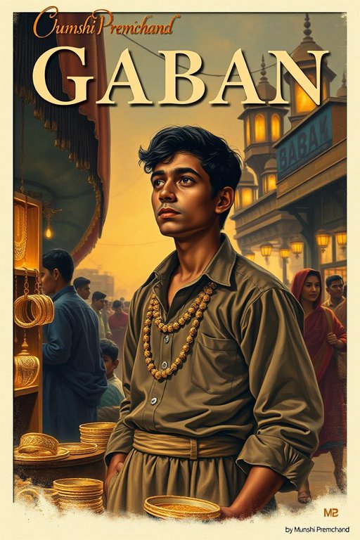 Gaban by Munshi Premchand — free Hindi audiobook cover